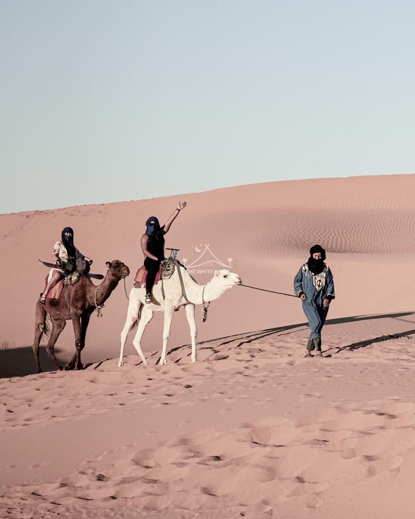 The White Camp - Your Merzouga Luxury Desert Camp & Erg Chebbi Dunes Camel Riding Buitenkant foto